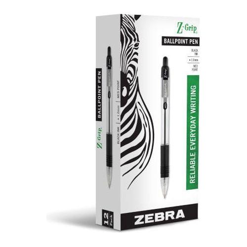 Z-GRIP BALL PEN RETRAC MEDIUM BLACK CJ.12