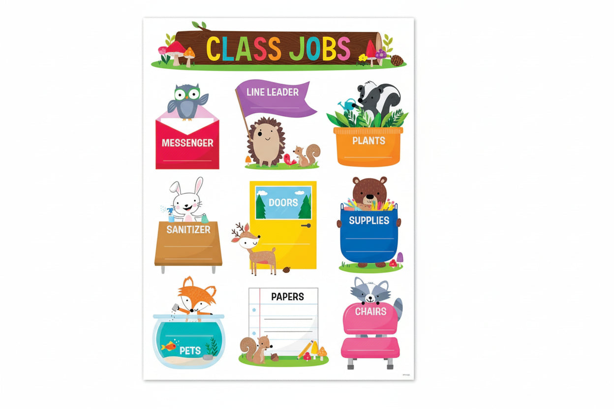 Class Jobs Woodland Friends Chart