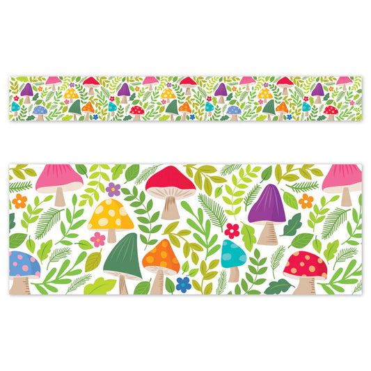 Woodland Friends Mushroom Medley EZ Border | 24pcs | 24-inch strips