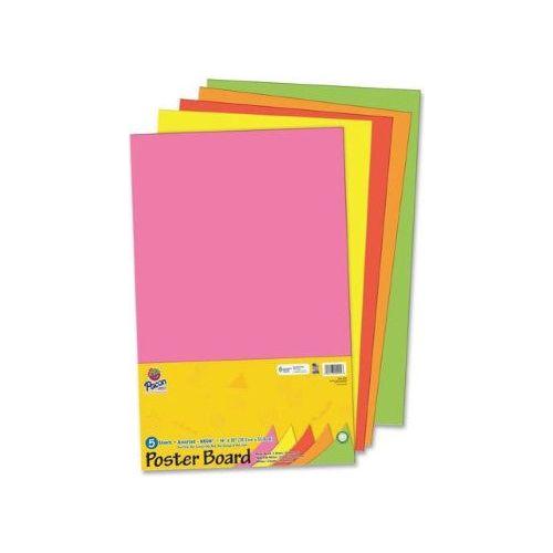 POSTER BOARD NEON COLORS 14" X 22" PQ.5