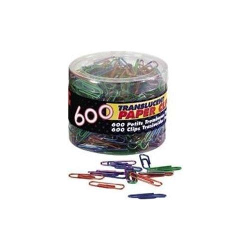 PAPER CLIPS #1 ASST COLORS PQ.600