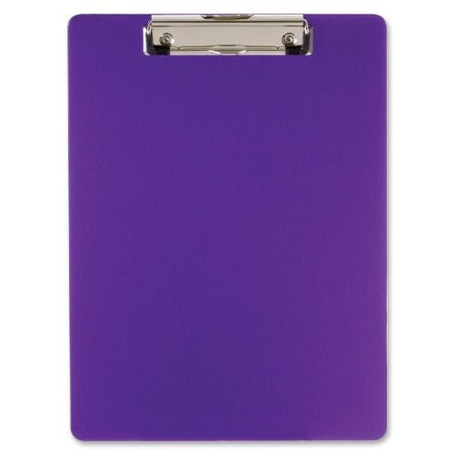 PLASTIC CLIPBOARD PURPLE LETTER