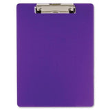 PLASTIC CLIPBOARD PURPLE LETTER