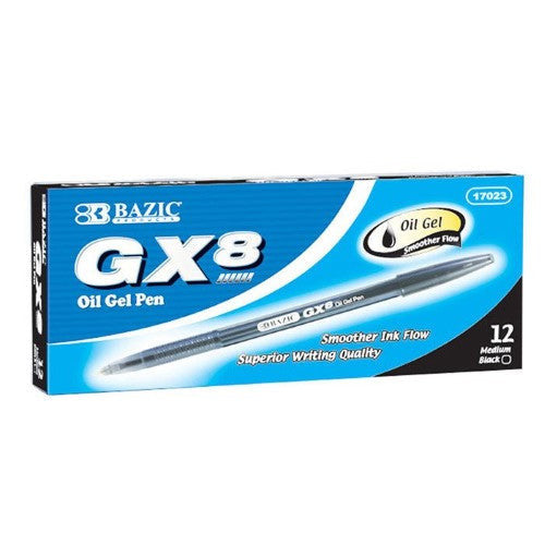 GX8 BLACK OIL GEL INK PEN CJ.12