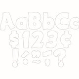WHITE FUNTASTIC LETTERS