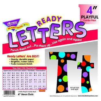 LETTERS & NUM PLAYFUL COMBOPACK NEON