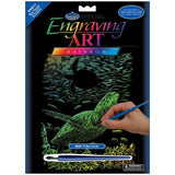 ENGRAVING ART SEA TURTLE 3 PC
