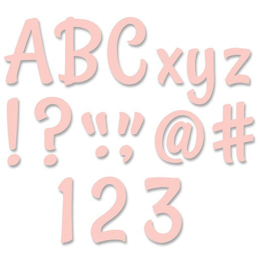 STYLISH BLUSH DESIGNER LETTERS