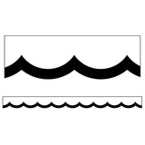 BORDER SCALLOSIMPLY STYLISH BLACK & WHITE BORDERS