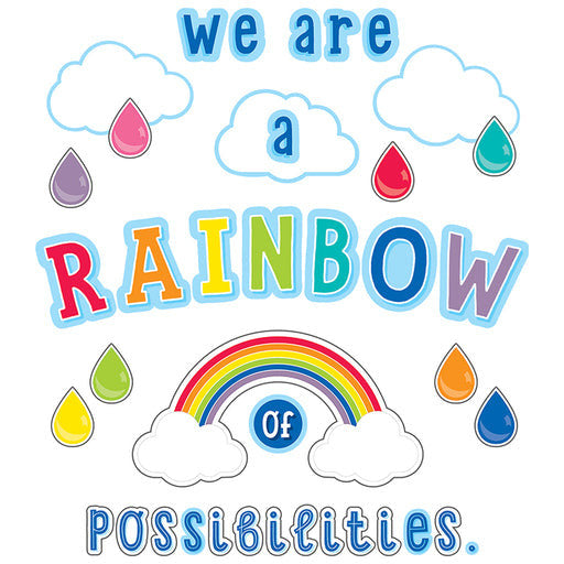 WE ARE A RAINBOW BULLETIN BOARD SET