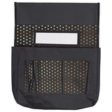 CHAIRBACK BUDDY BLACK WITH GOD POLKA DOTS