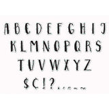 SIMPLY SASSY WHITE TERRAZZO DECO LETTERS