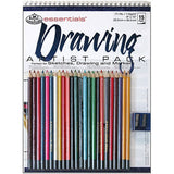 DRAWING ARTIST PACK 9" X 12" WITH PENCIL COLORS