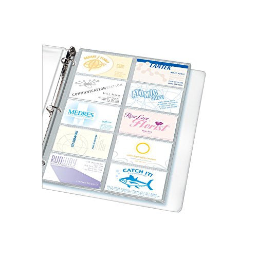 BUSINESS CARD PAGES 200 CARD SLOTS PQ.10