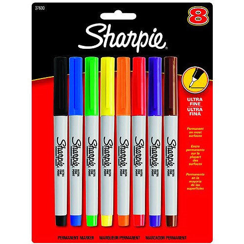SHARPIE ULTRA FINE ASST COLORS PQT.8