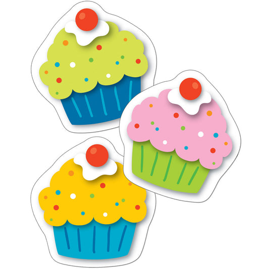 Cupcakes Assorted Mini Cutouts | 36 cut-outs