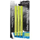 ENSO LETTERING PEN ASST TIP BLACK PQ.3