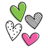 JUMBO DOODLE HEARTS CUT-OUTS