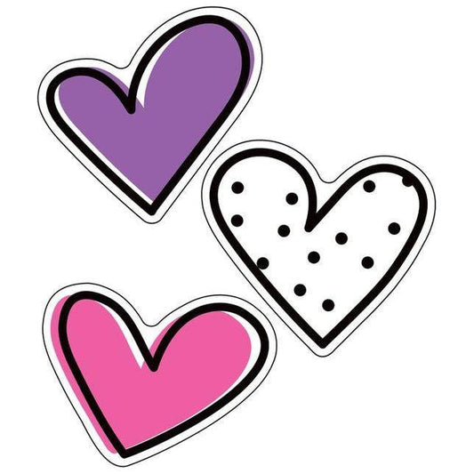 DOODLE HEARTS CUT-OUTS