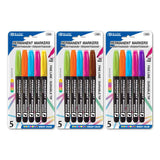 FANCY COLORS FINE PERMANENT MAKERS PQT. 5