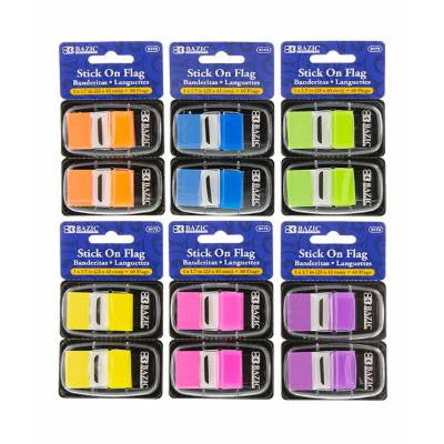 NEON COLOR STANDARD FLAGS W/DISPENSER PQ.2
