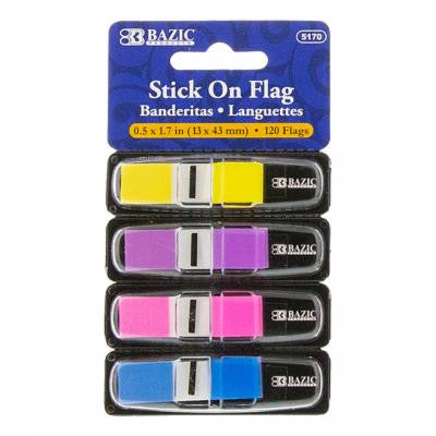 NEON COLOR CODING FLAGS W/DISPENSER PQ.4
