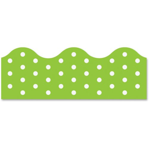 BORDER POLKA DOTS LIME