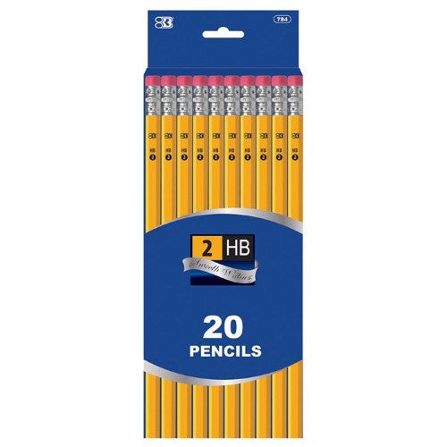 #2 YELLOW PENCILS PQT. 20