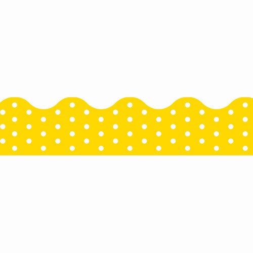 BORDER POLKA DOTS YELLOW