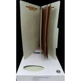 3 PARTITION FOLDER GREEN LEGAL BOX/10