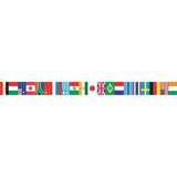 INTERNATIONAL FLAGS STRAIGHT BORDER