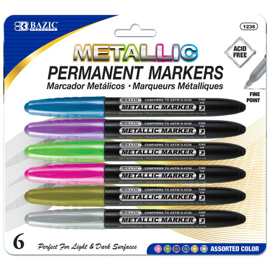 METALLIC MARKER 6 PACK