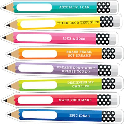 MOTIVATIONAL PENCILS CUT-OUTS