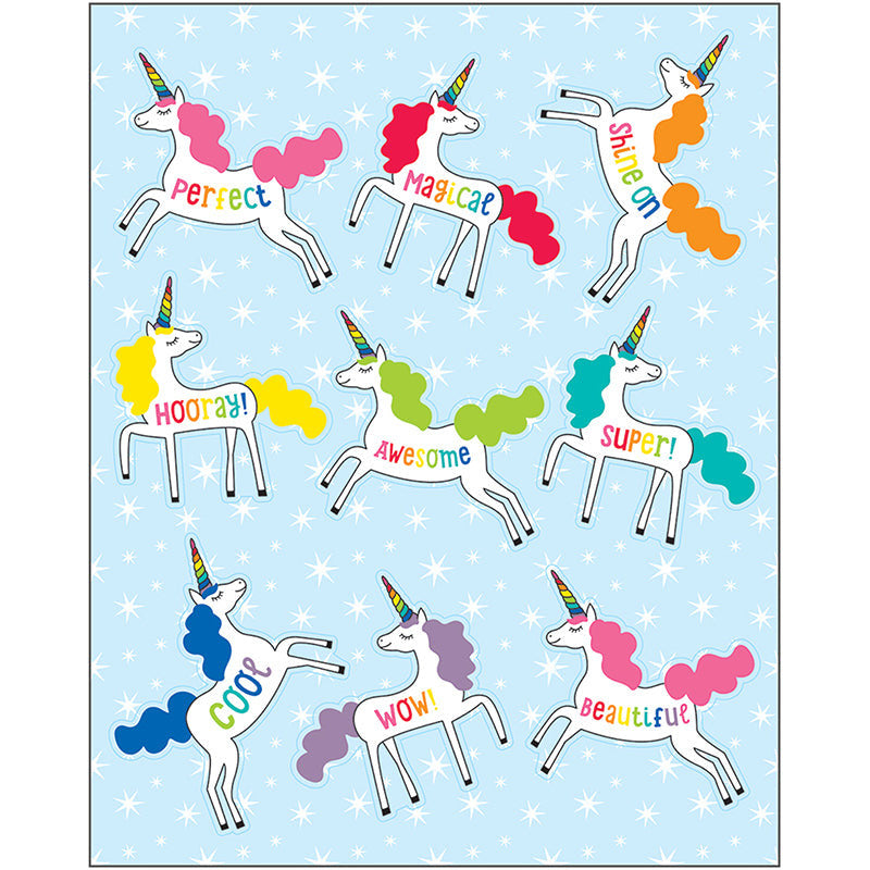 UNICORNS SHAPE STICKERS 54 PCS