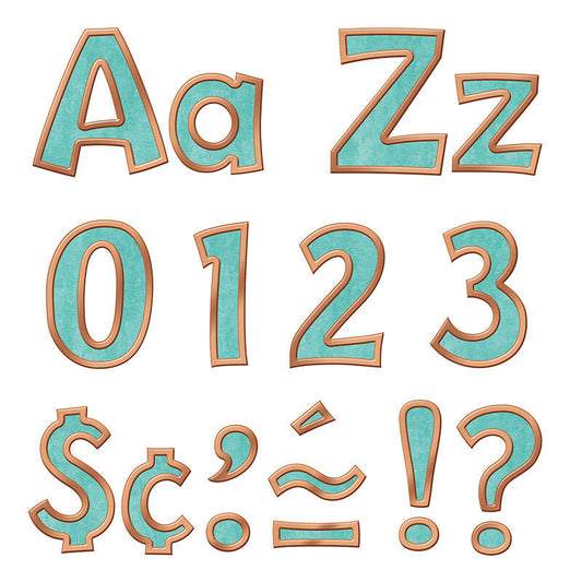 COPPER & PATINA UPPER/LOWER LETTER COMBO