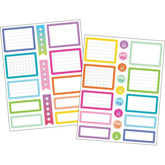 COLORFUL LABELS PLANNER STICKERS 96 STICKERS