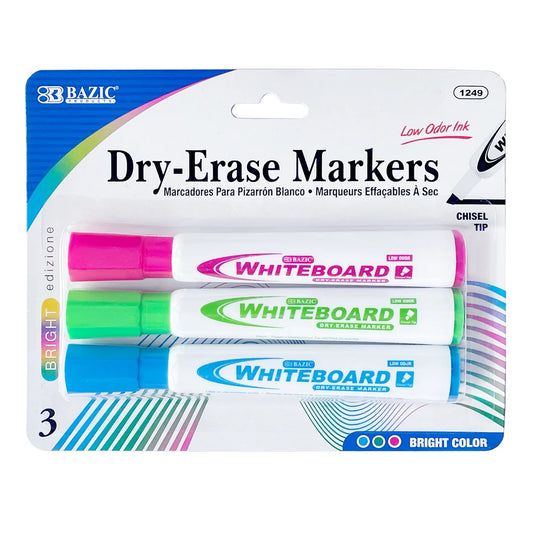 Dry Erase Marker | Bright Color | Chise pqt 3