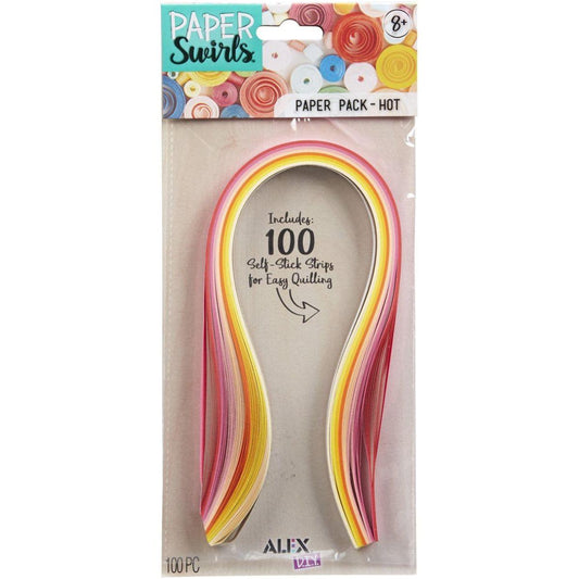 PAPER SWIRLS PAPER PACK- HOT 100STRIPS