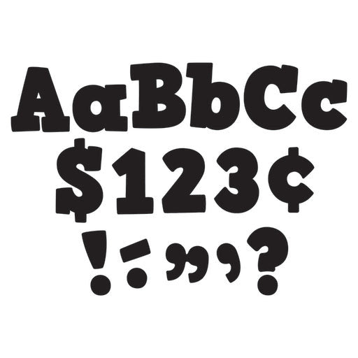 BLACK BOLD BLOCK LETTERS