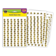 GOLD STARS FOIL STICKERS 294 PK