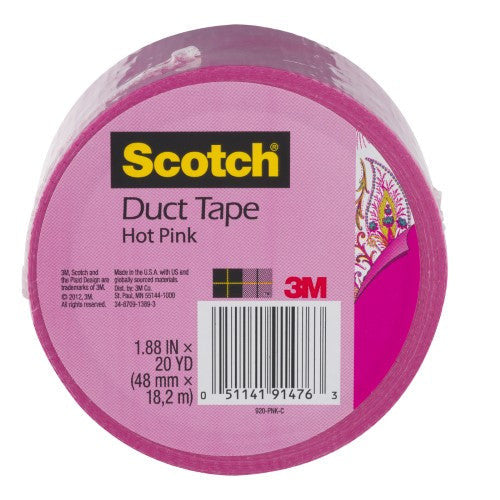 DUCT TAPE 2" X 20 YD COLOR HOT PINK