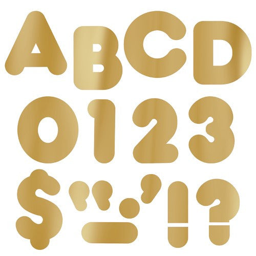 LETTERS CASUAL METALLIC GOLD