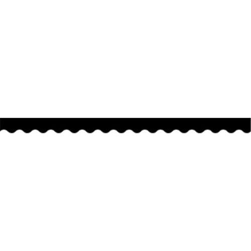 BLACK SCALLOPED BORDER