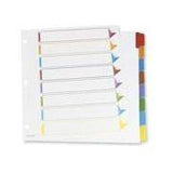 OMNI-DEX INDEX DIVIDER 8 TAB ASSORTED COLORS