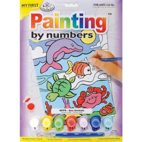 PAINTING BY NUMBERS SEA ANIMALS 10 PC