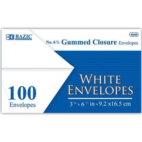 SOBRE BLANCO #6-3/4 PQ.100