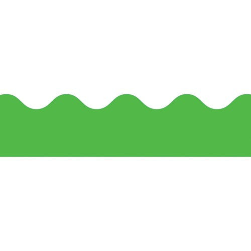 BORDERS SCALLOPED GREEN SOLID
