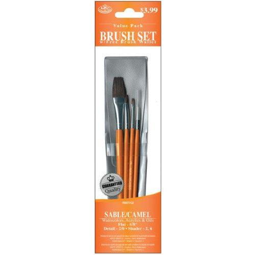 SABLE/CAMEL BRUSH SET PQ.4