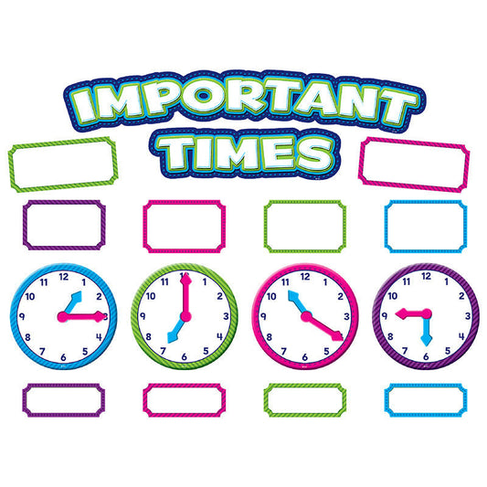 IMPORTANT TIMES MINI BULLETIN BOARD