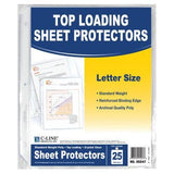 STANDARD WEIGHT POLY SHEET PROTECTORS CLEAR PQ.25
